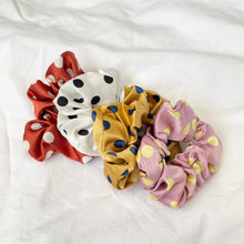 Load image into Gallery viewer, Poppy Polka Dot Scrunchie
