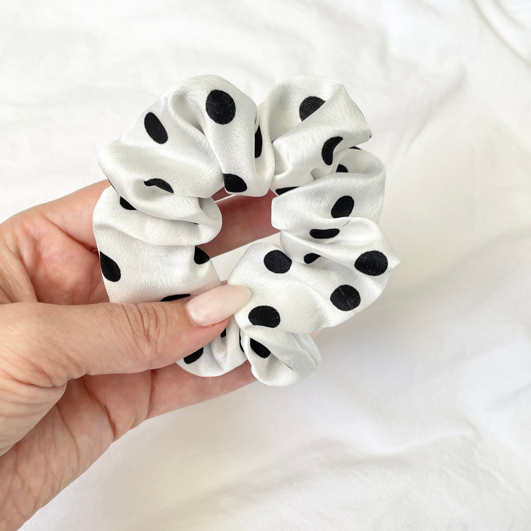 Poppy Polka Dot Scrunchie